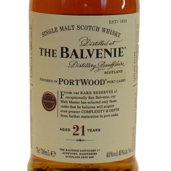 Whisky Balvenie Portwood 21 Anos 0,70L                                                                                          