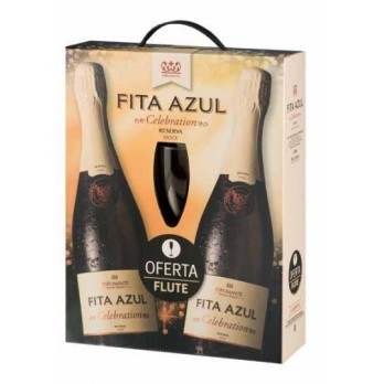 Caixa 2 garrafas Fita Azul Meio Seco 0,75L                                                                                      